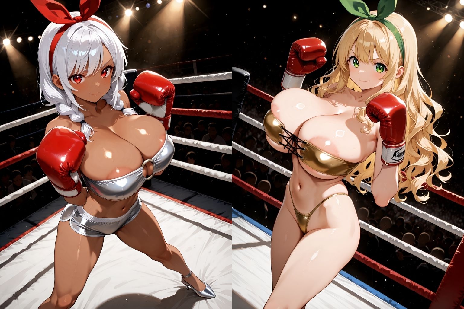 爆乳ドリームマッチ！！ラウンドガールに勝って抱け！！ - サンプル画像 1