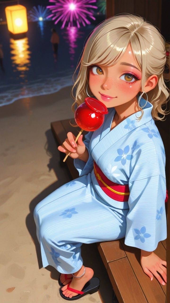 海の家のギャル・沙世姉と朝までイチャラブ！ - サンプル画像 4