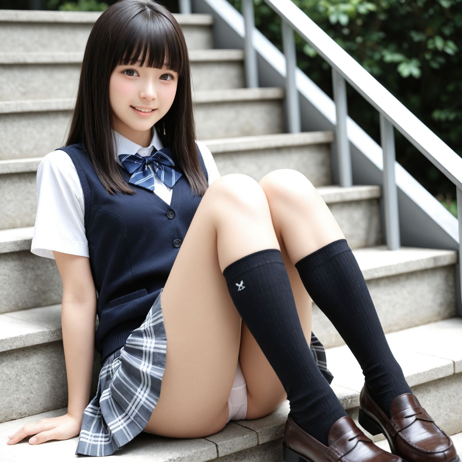 制服パンチラ part-2 - サンプル画像 1