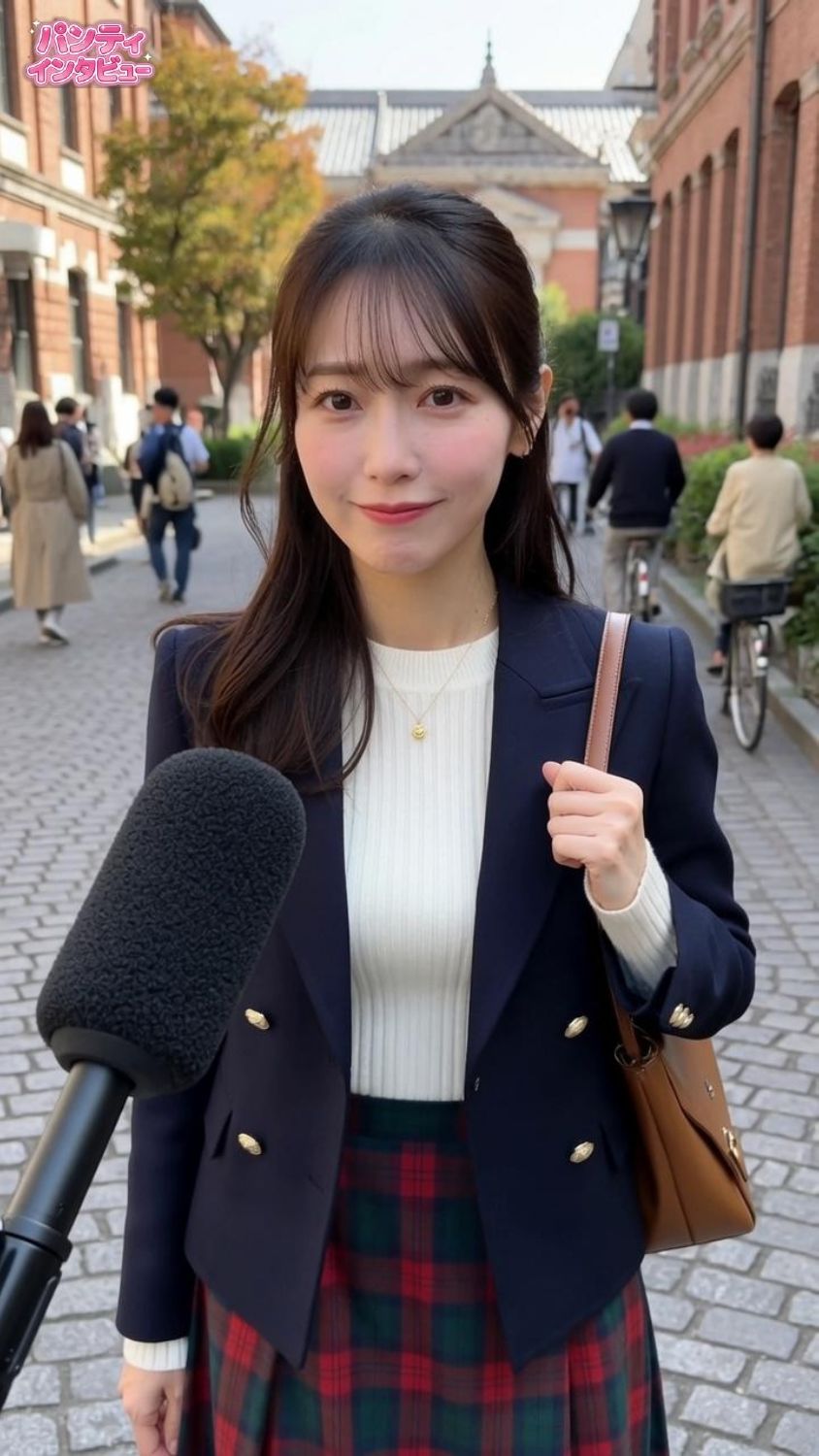 Panty Interview 〜キャンパスに潜む20人の女子大生、秘められた下着事情〜【圧倒的リアル・AI実写】 - サンプル画像 4