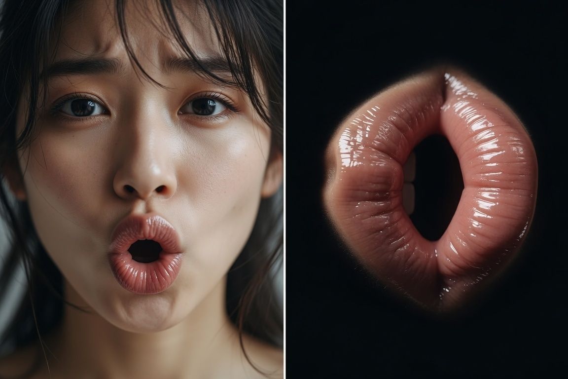 オマ〇コのような唇 画像集 - サンプル画像 6