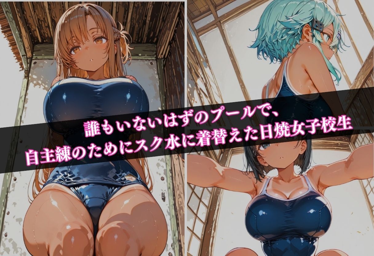 日焼けスク水女子校生調教記録 〜大嫌いな先生に孕まされる〜Vol.3 - サンプル画像 2
