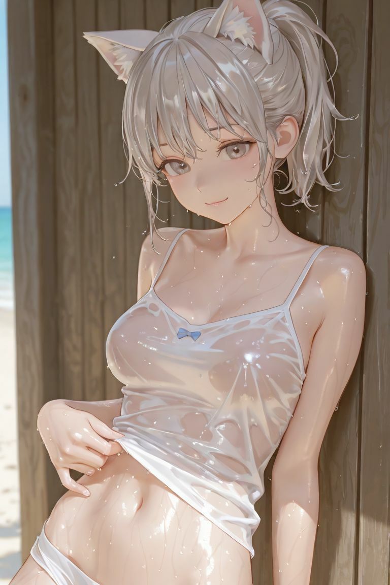 猫耳娘と夏の思い出 - サンプル画像 3