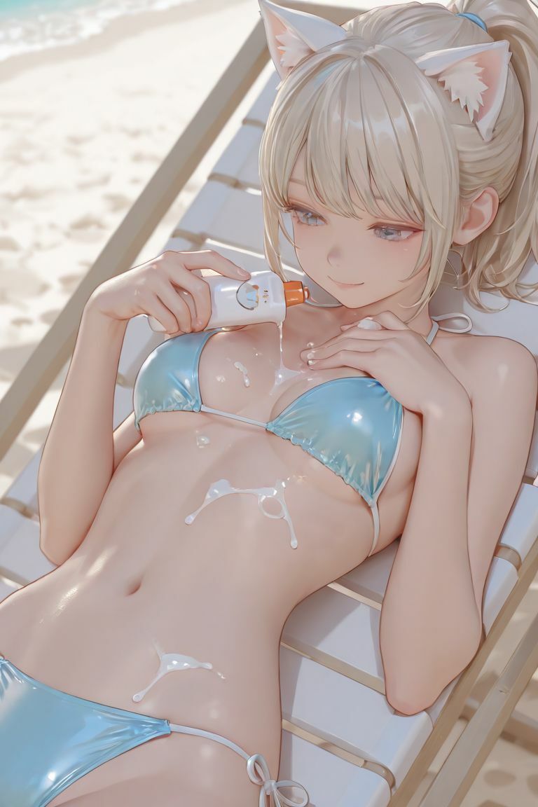 猫耳娘と夏の思い出 - サンプル画像 5