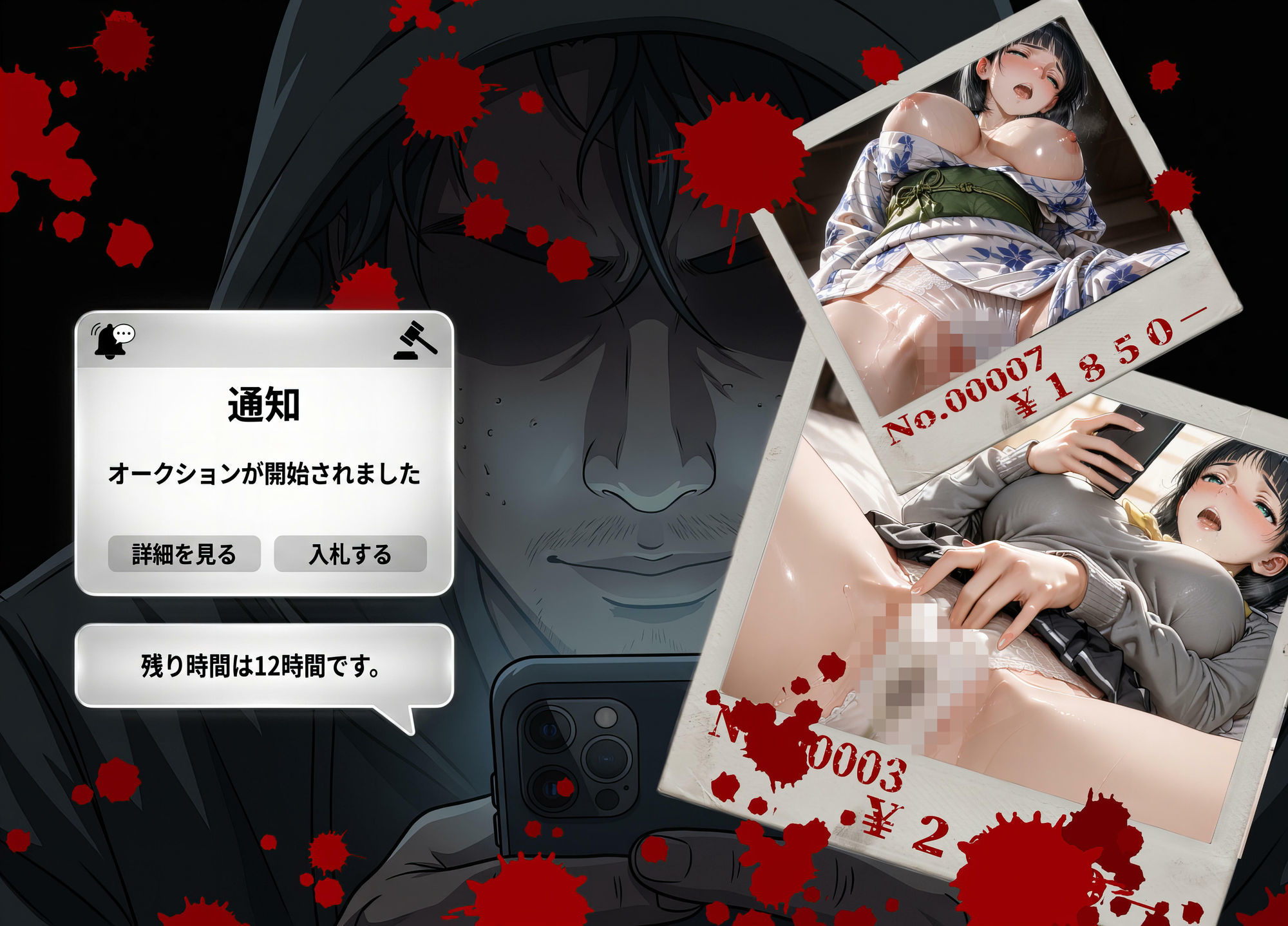 『裏垢オークション-裏コス5種販売中-』桐ケ谷〇葉Ver - サンプル画像 1