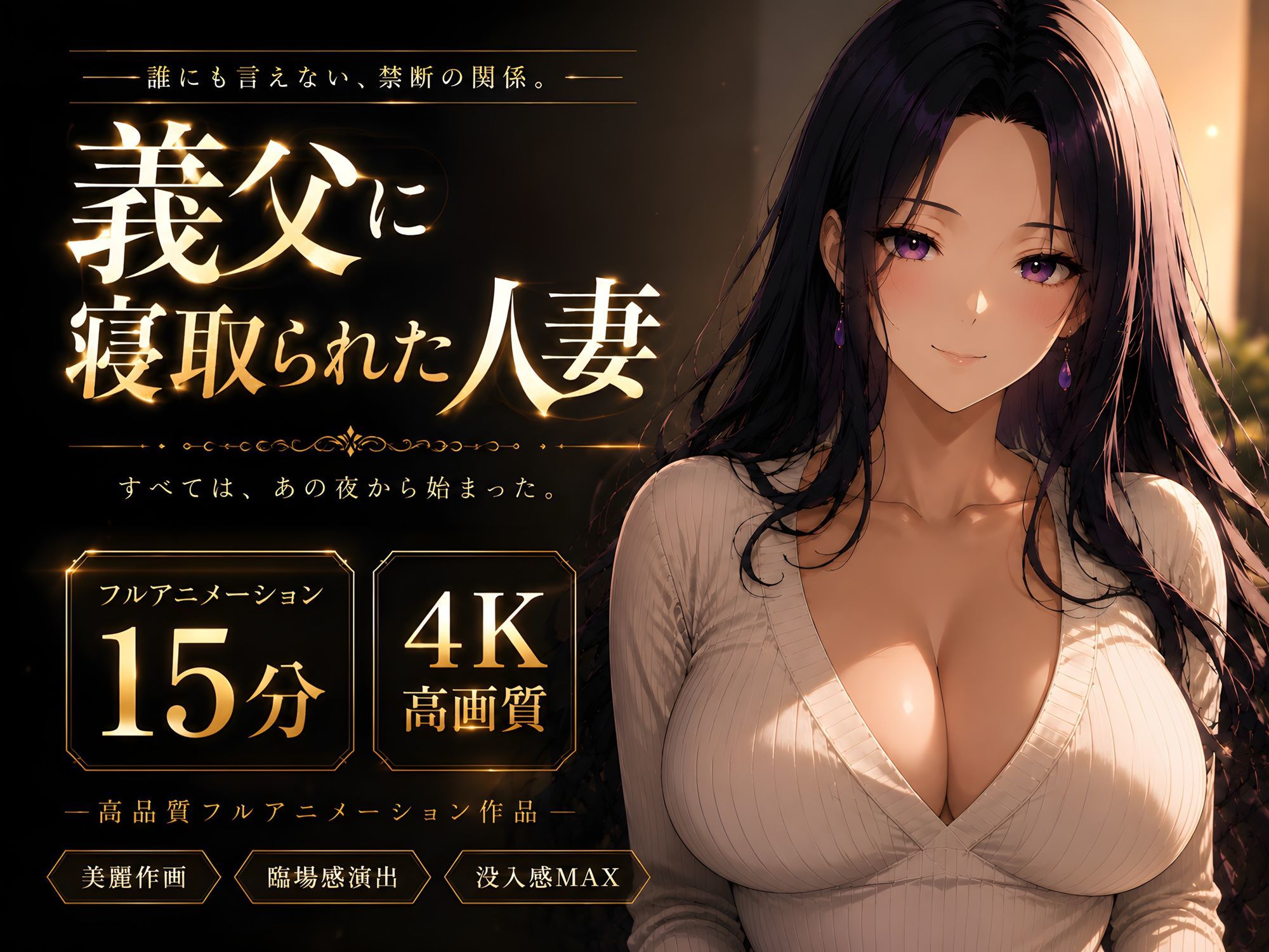 【4Kアニメ】義父に寝取られた人妻まゆみ‥終わりのない支配。 - サンプル画像 3