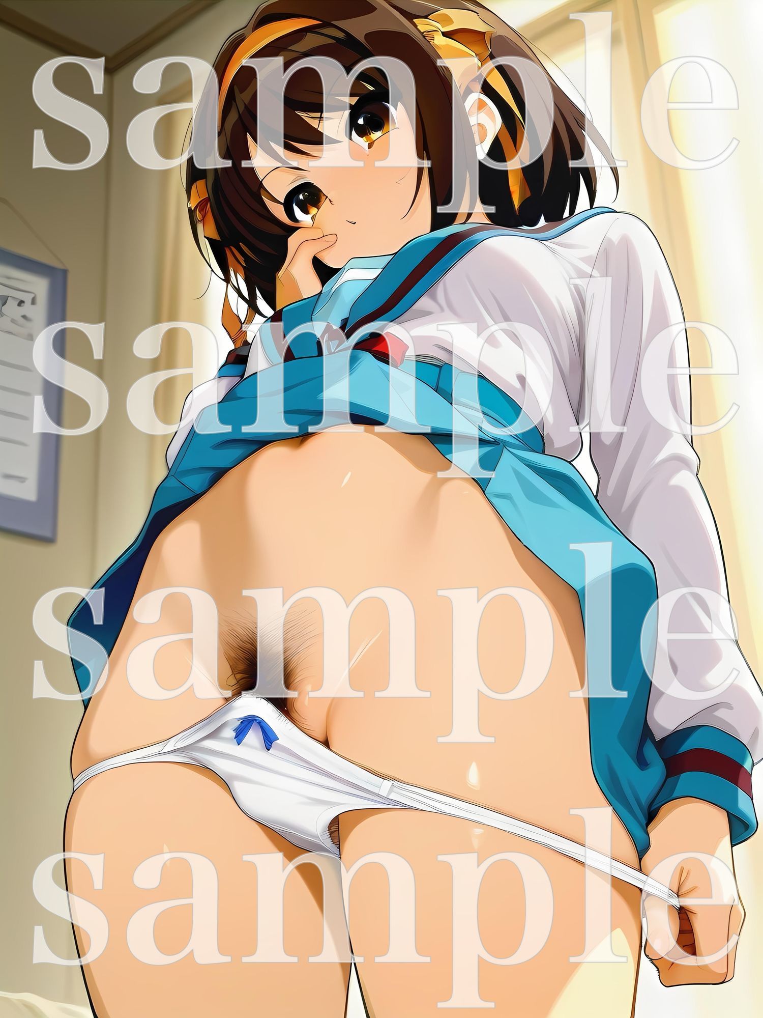 秘密のチラ見せアルバイト〜パンツを見せてもらったら陰毛まで見えちゃいました〜涼〇ハ〇ヒ編 - サンプル画像 6