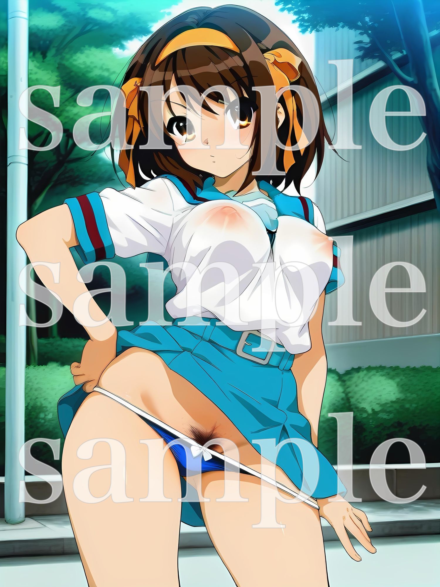 秘密のチラ見せアルバイト〜パンツを見せてもらったら陰毛まで見えちゃいました〜涼〇ハ〇ヒ編 - サンプル画像 8