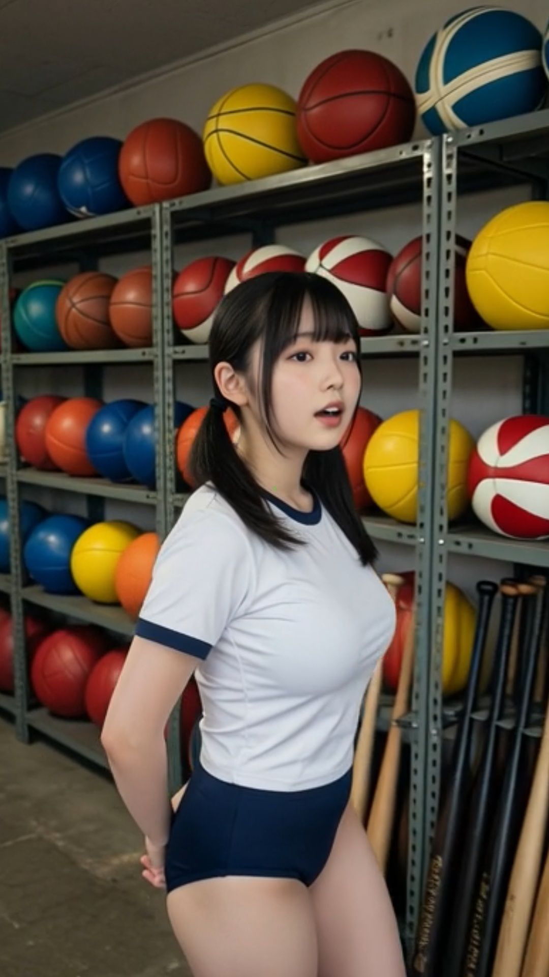 爆乳女子校生 JK 女子大生 巨乳 スクール水着 体操服 ブルマ 制服 部活 バレー 体育 Tシャツ タンクトップ - サンプル画像 7