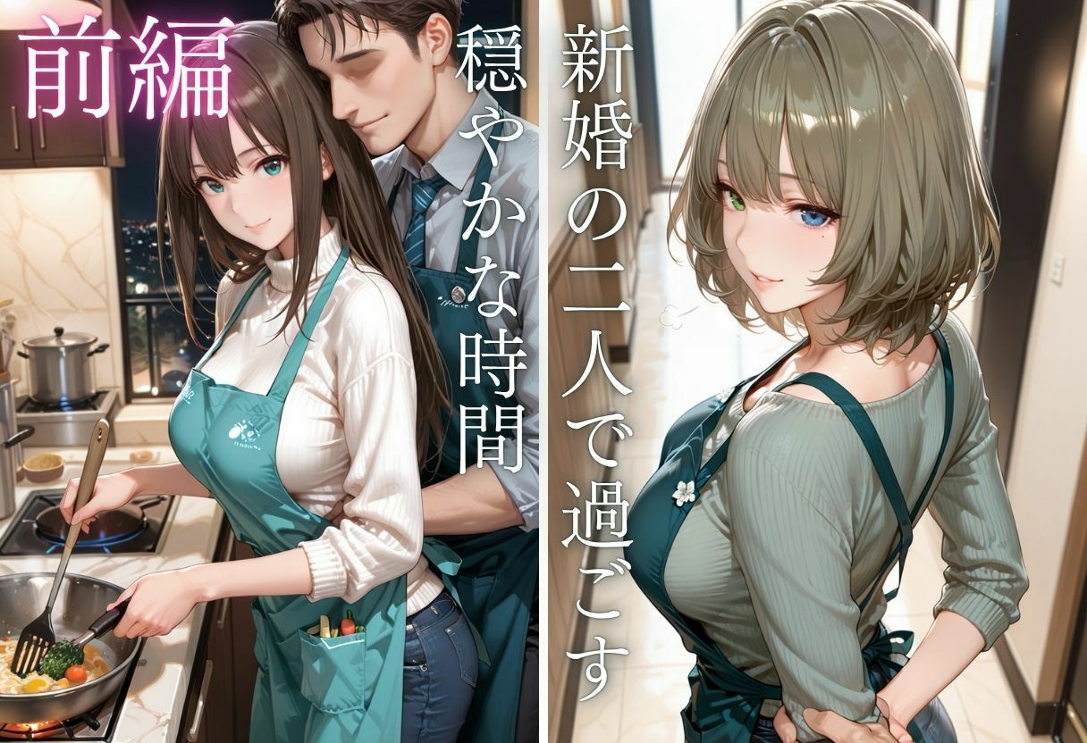 純愛新婚の果てに…裸エプロン妻の隣人NTRでハート目にVol.1 - サンプル画像 4