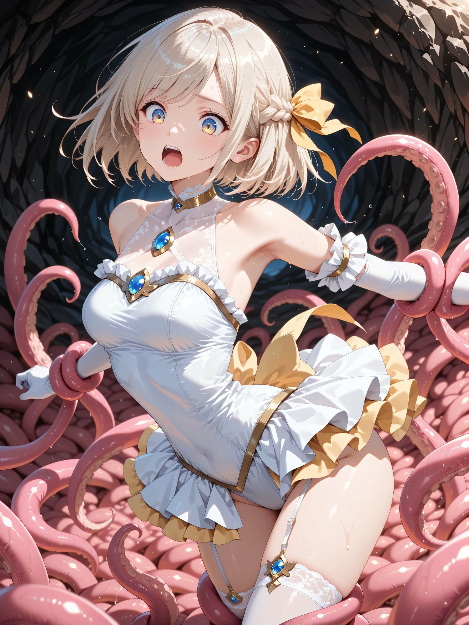 魔法少女×触手  完全敗北 - サンプル画像 3