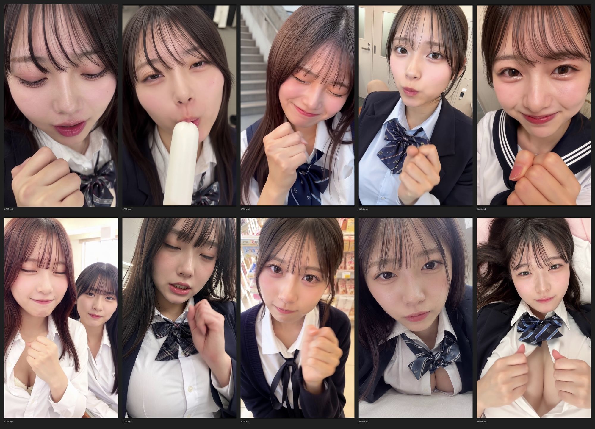 ［30秒］ 何といってもどうしても可愛いJ○にシコられたい！2  疑似手コキ・疑似フェラなど  各動画30秒以上. - サンプル画像 1