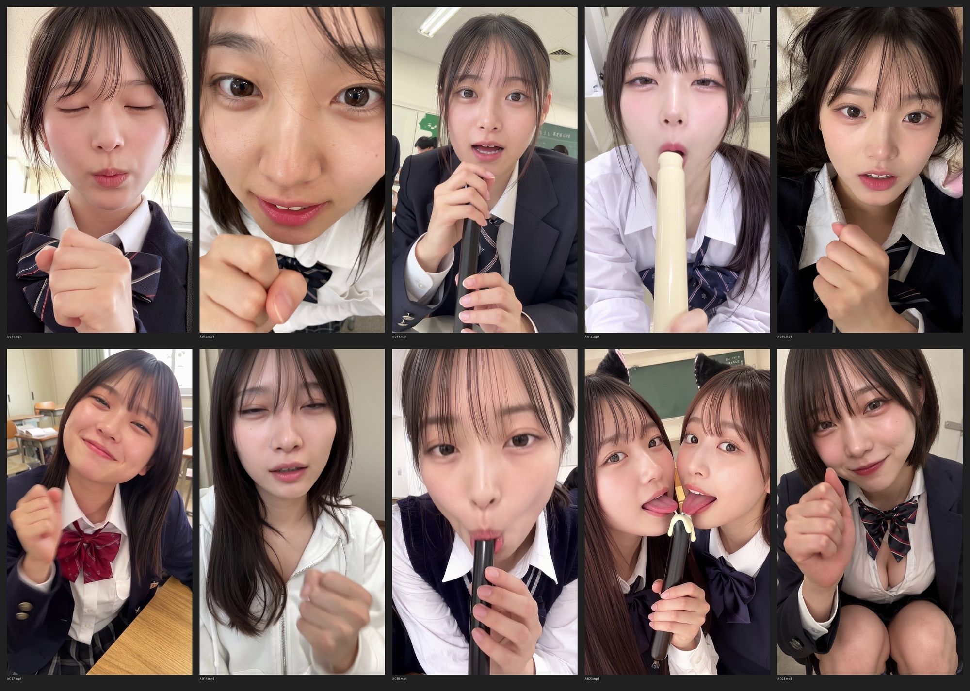 ［30秒］ 何といってもどうしても可愛いJ○にシコられたい！2  疑似手コキ・疑似フェラなど  各動画30秒以上. - サンプル画像 2