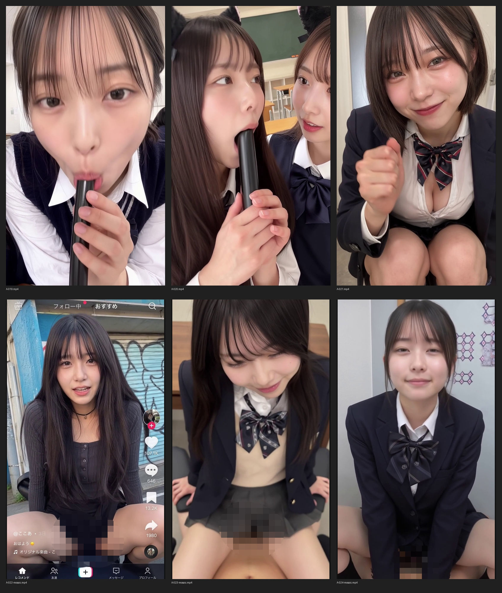 ［30秒］ 何といってもどうしても可愛いJ○にシコられたい！2  疑似手コキ・疑似フェラなど  各動画30秒以上. - サンプル画像 8