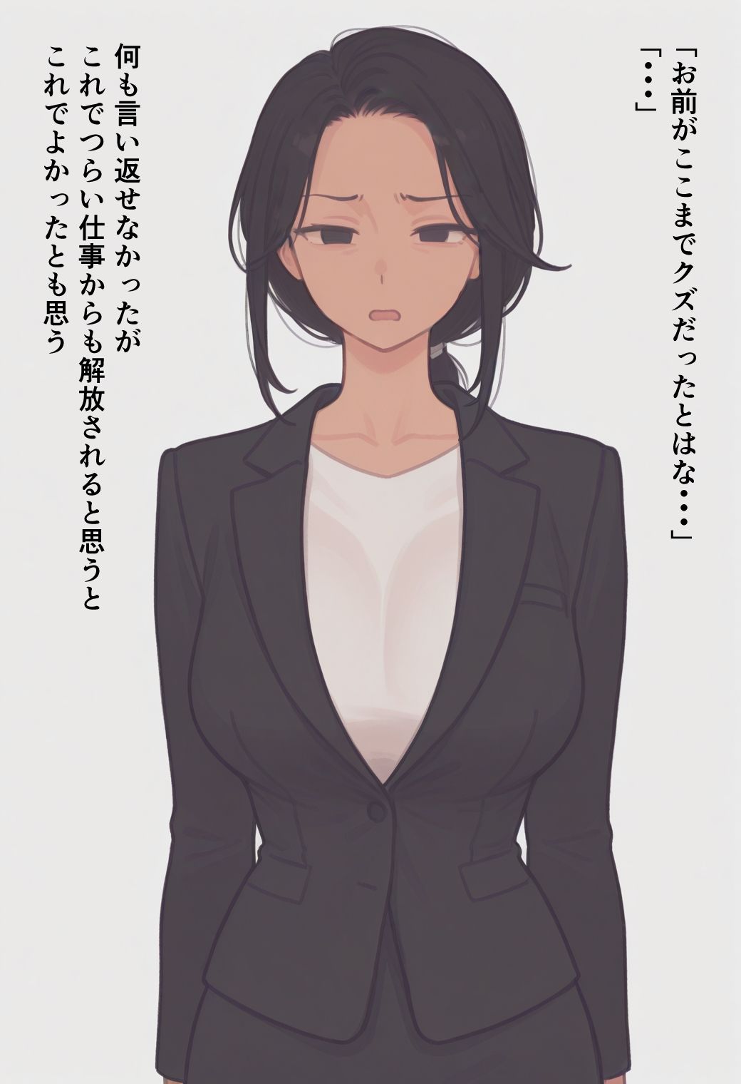 上司にいやな顔されながらヌイてもらう話 - サンプル画像 1