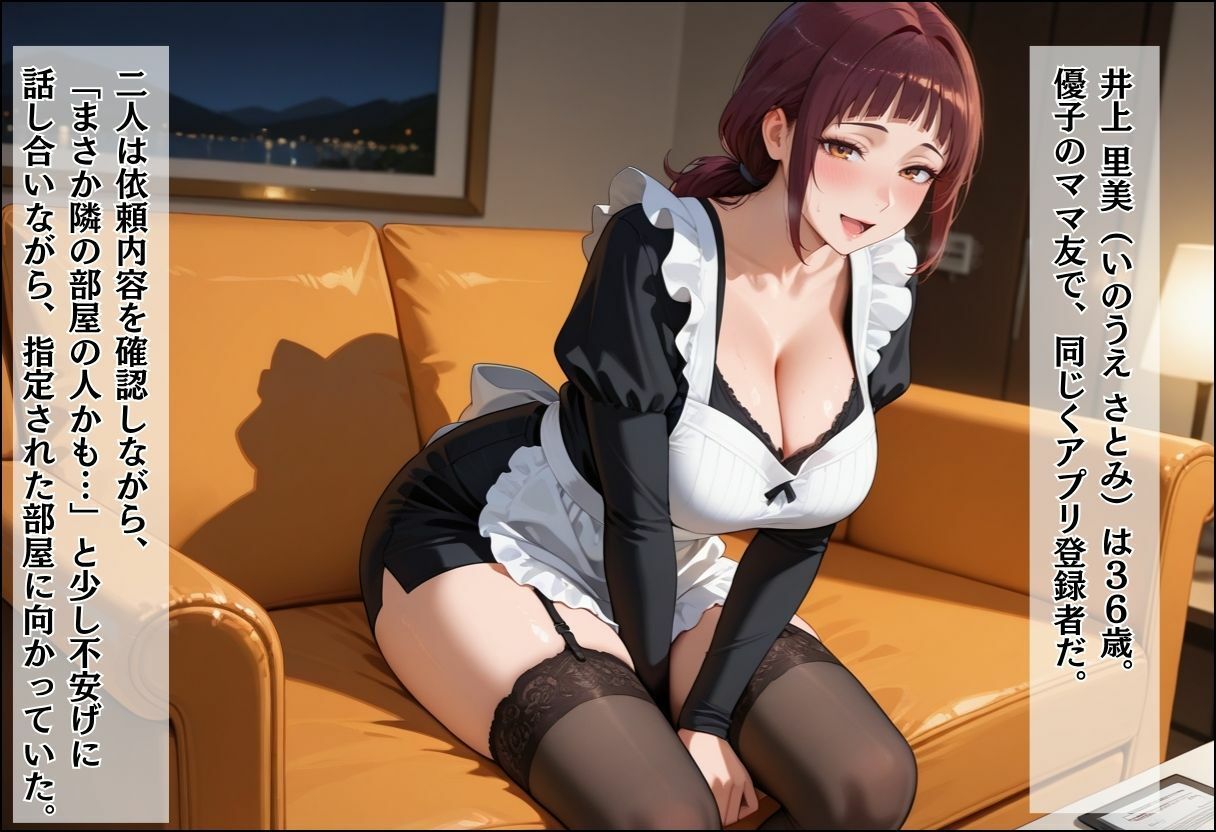 家事代行アプリで人妻をコスプレ奉仕させる話 〜隣人妻メイド奉仕編〜 - サンプル画像 3