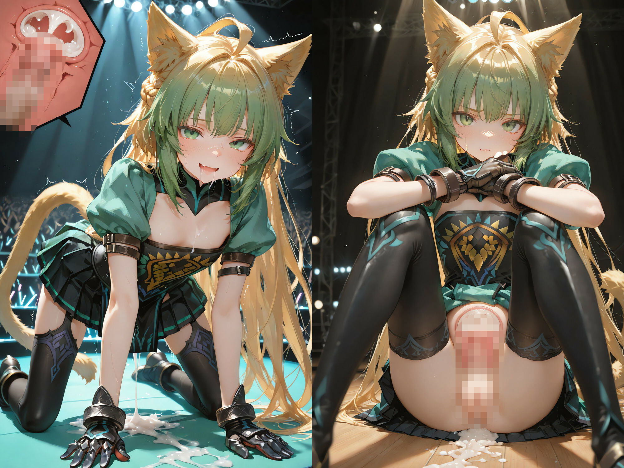 バレたら即終了、英霊アイドルの我慢ライブ 〜魔法のオナホで挿入されたまま歌唱〜（連続中出し・ボテ腹） - サンプル画像 3
