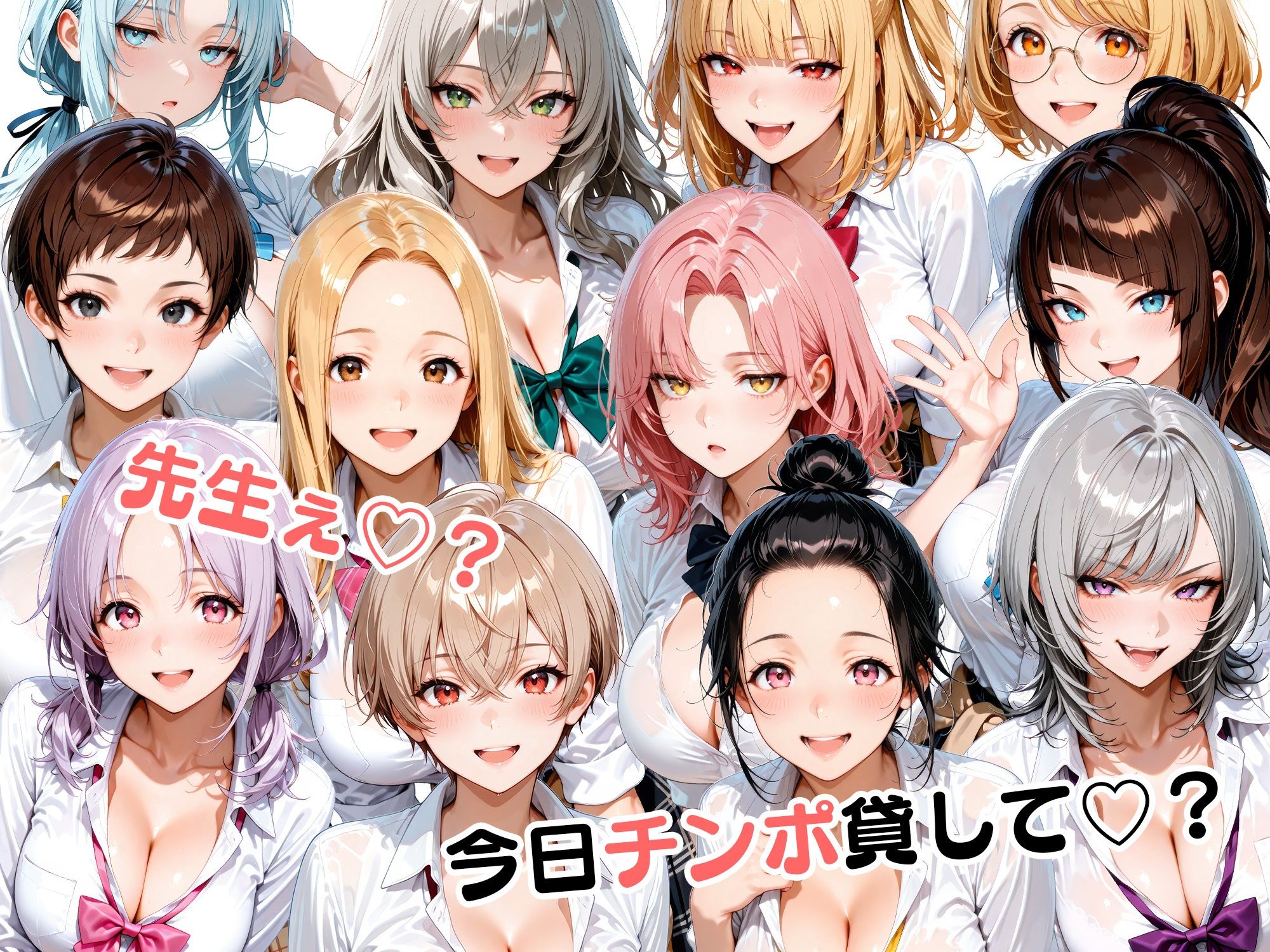 12人の生意気なギャル生徒に都合のいいチンポとして扱われる日々 - サンプル画像 10