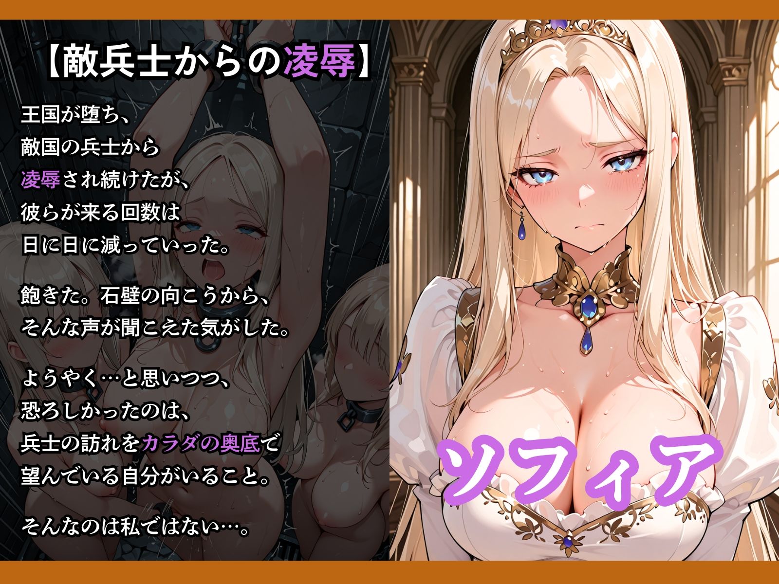 性奴●になった姫〜下女に寸止めされてイキたくてしかたない状態で金持ちおじに買われた5人の姫〜【王国は堕ちた。次は…わたしの番4】 - サンプル画像 3
