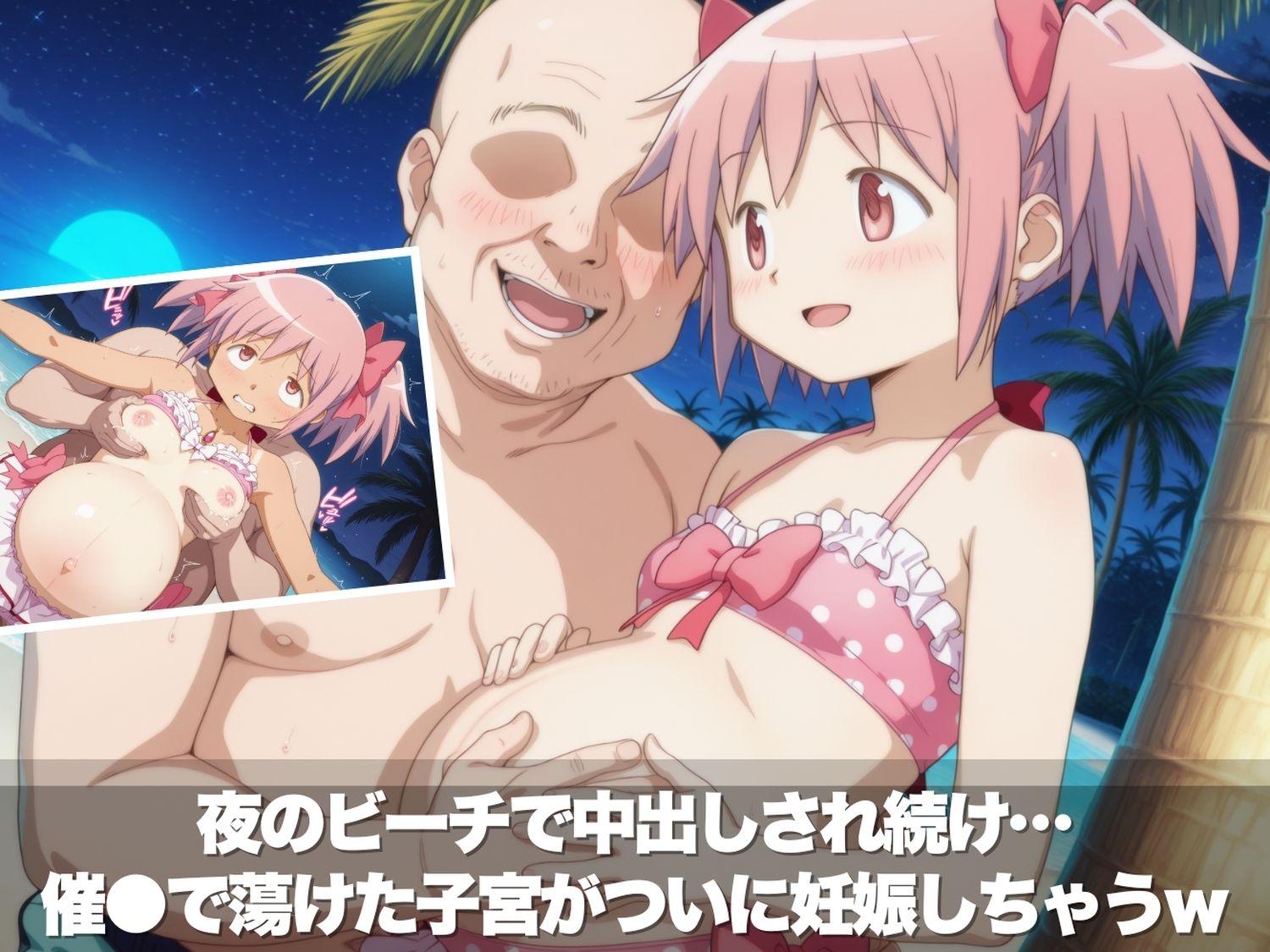 真夏の淫夢ビーチ  魔●少女ま●か★マ●カ編 - サンプル画像 10