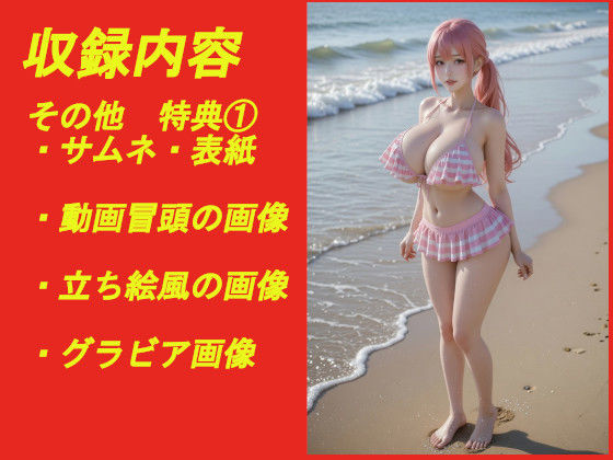 煩悩の引き出し AI動画集REAL5 ―爆乳水着― - サンプル画像 6