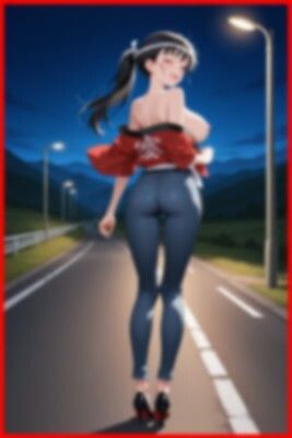 ★SEX有★【裸ジーンズ女子14】裸ジーンズ女子と夏祭り - サンプル画像 8