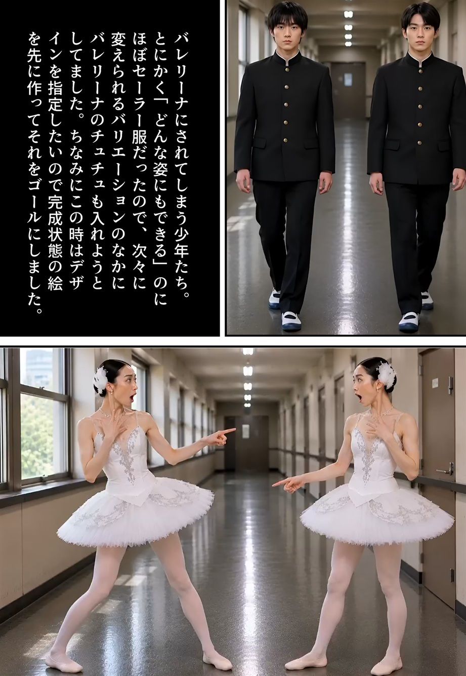 【画集】「性転換学園  触るだけで性別逆転！？」制作秘話 - サンプル画像 4