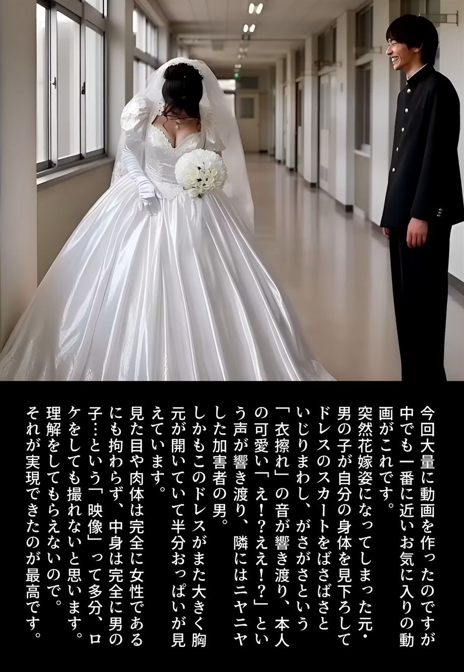 【画集】「性転換学園  触るだけで性別逆転！？」制作秘話 - サンプル画像 9