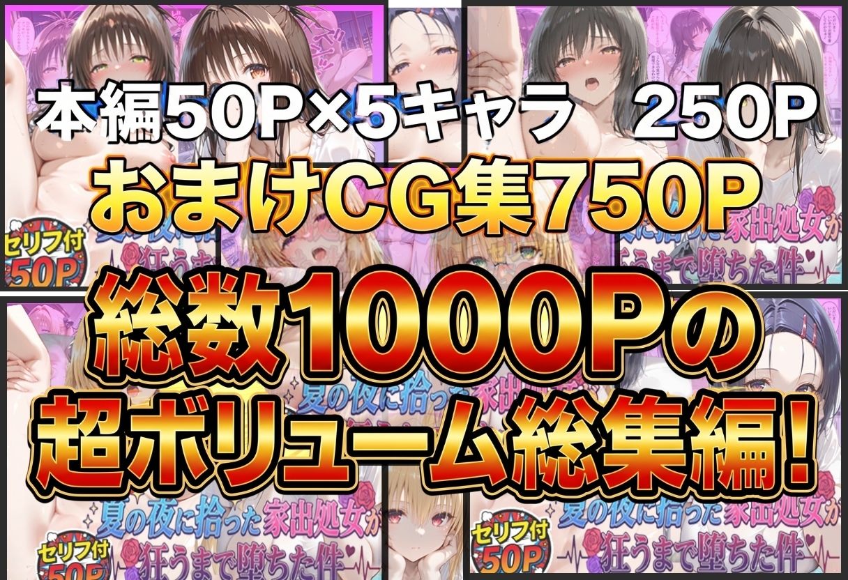 夏の夜に拾った家出処女が狂うまで堕ちた件  To L〇veる総集編 - サンプル画像 1