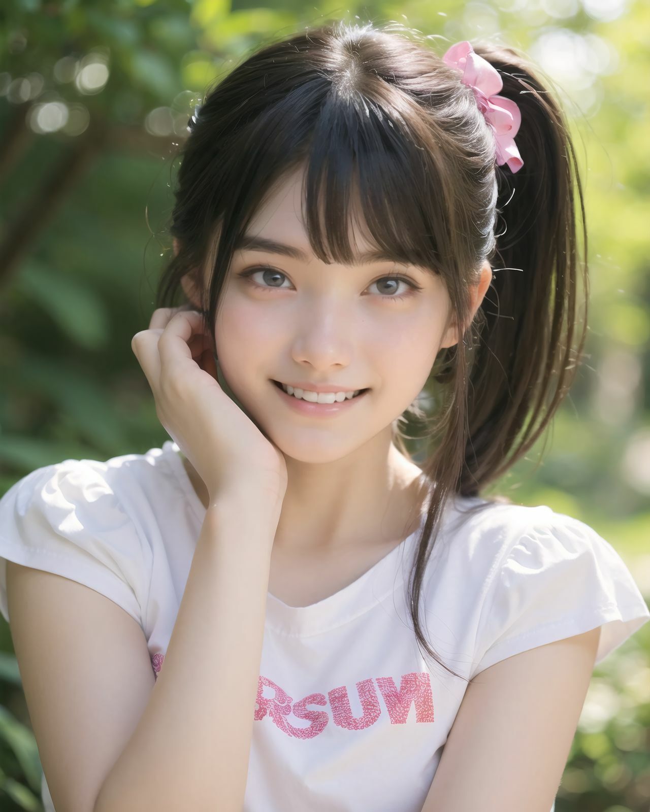 AI美少女写真集 素顔の RUNA - （2） 〜光に揺れる透明な笑顔〜 - サンプル画像 3