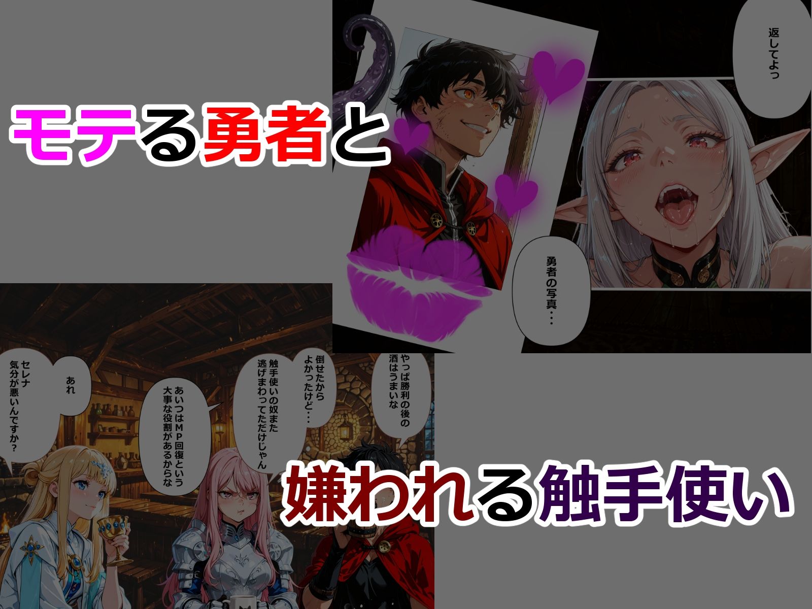 最強勇者の俺が最弱触手使いにパーティ全員寝取られる - サンプル画像 2