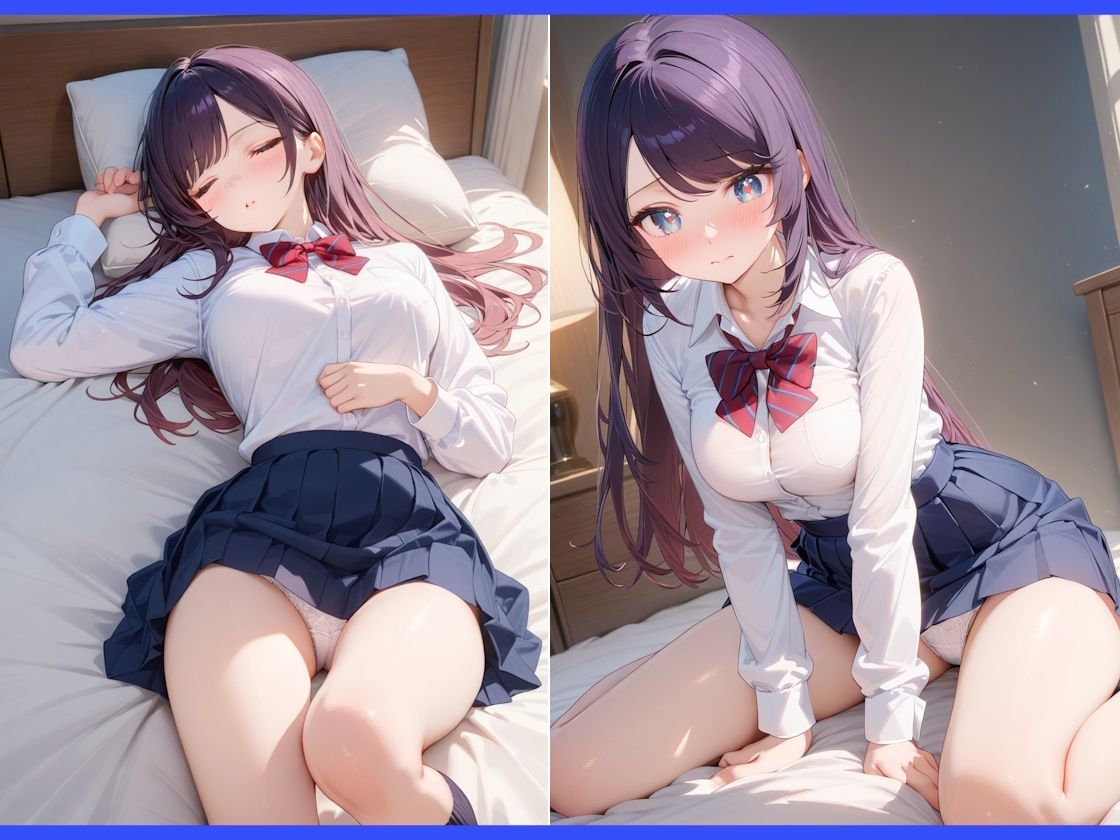ガチパンチラ -黒髪清楚JK篇- - サンプル画像 5