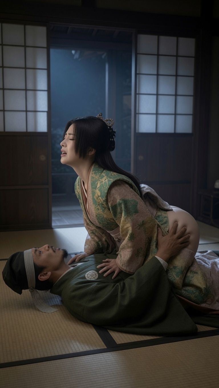 戦国乙女・おくに絵巻「乱れる着物、一夜の秘め事」 - サンプル画像 8