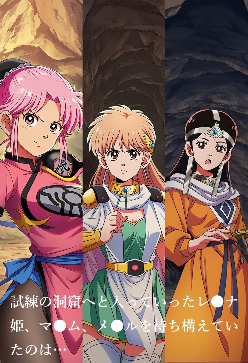 試練の洞窟に入ったまま帰ってこなかった三人娘 - サンプル画像 1