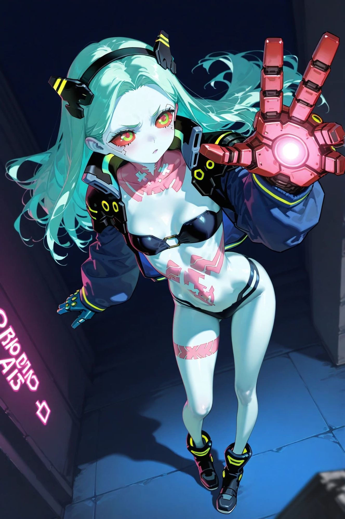 Cyberpunk: Rebecca - Neon Desire - サンプル画像 1