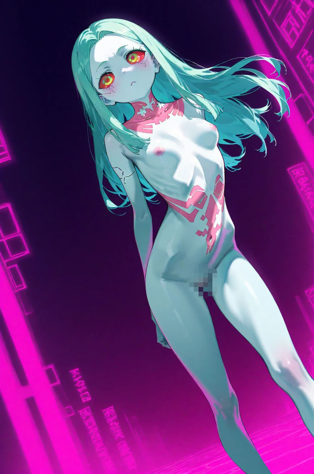 Cyberpunk: Rebecca - Neon Desire - サンプル画像 2