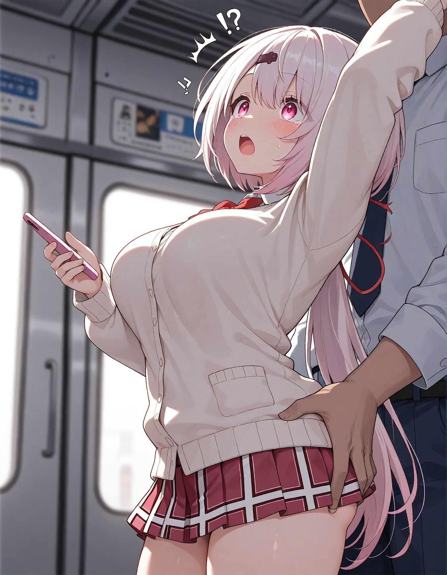 【動画付き】痴●電車 犯●れた少女 椎名●華編 - サンプル画像 3