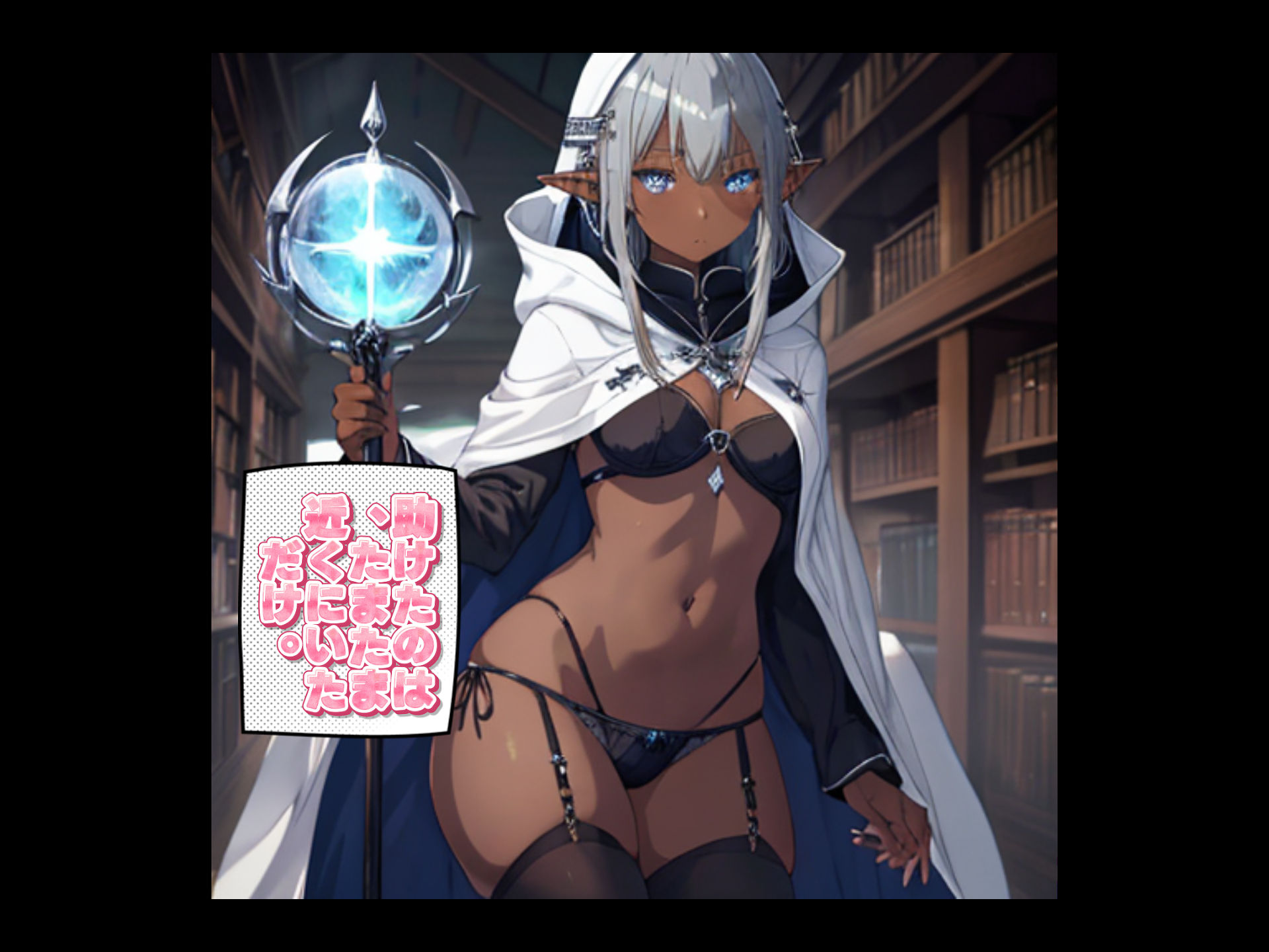 【AI生成】LUNA NOIR Vol.1  スリギイ  -静寂の魔女-  【総ページ163枚 CG枚数:70枚（セリフ差分有）】 - サンプル画像 3