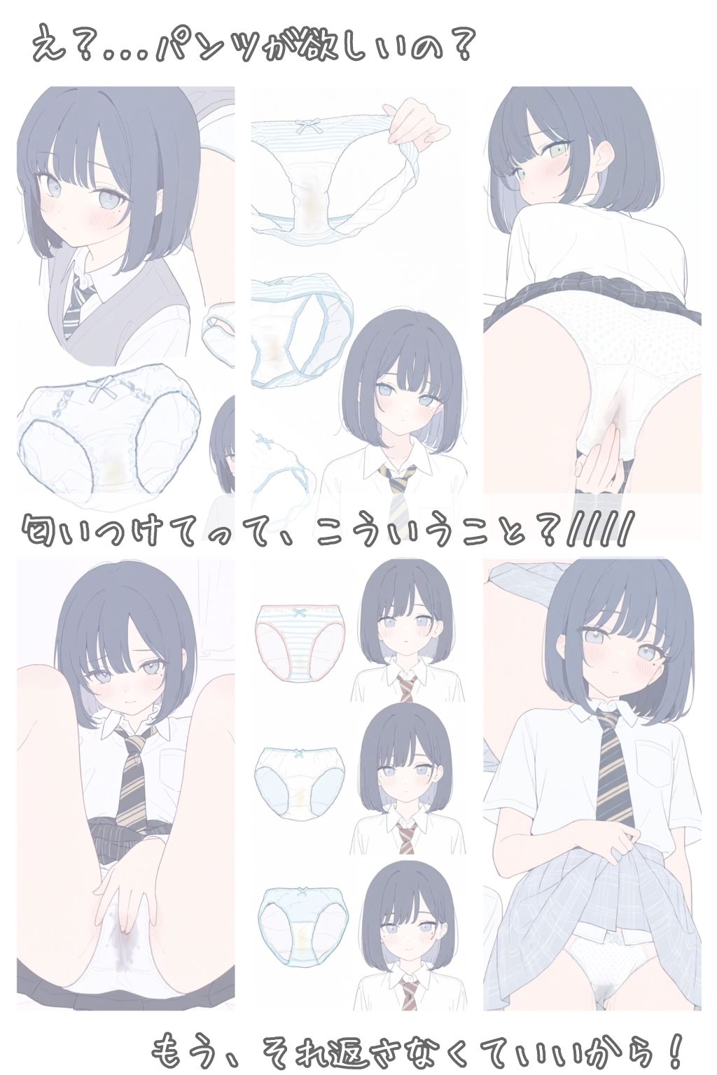 これ、そんなに欲しいの？（黒髪ボブカットちゃん編） - サンプル画像 1