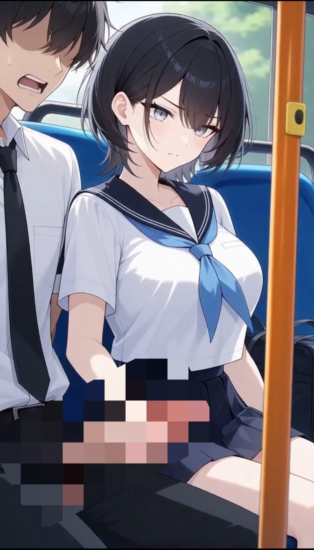 クールな少女美鈴は世話焼き、大自然の中で始まる物語、幼馴染の間で揺れ動く感情と祭の影 - サンプル画像 2