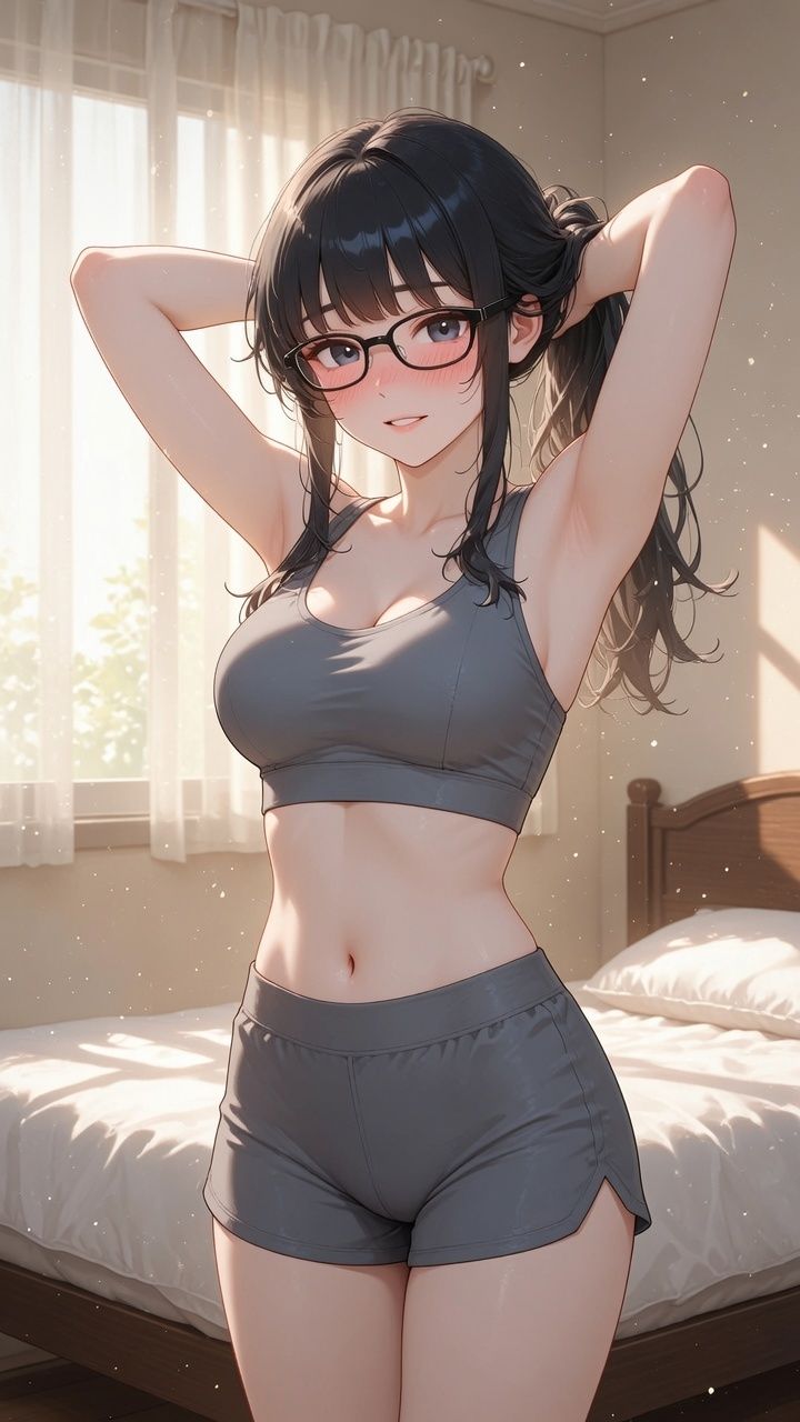 【メガネ女子×6種の下着】 普段は見せない彼女の無防備な着替え30P - サンプル画像 3