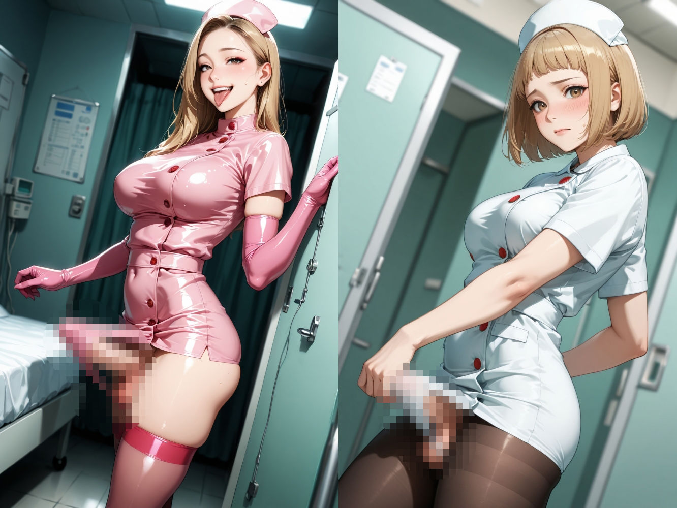 限界ドスケベふたなりナース - サンプル画像 2