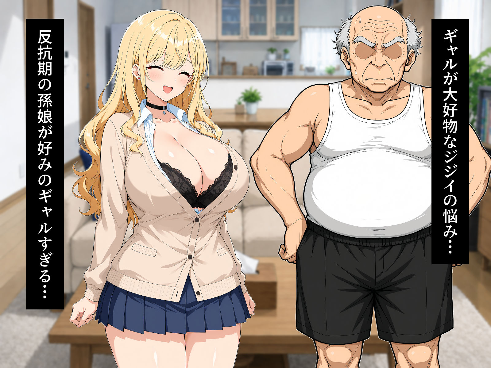 ギャル孫娘 祖父の孕ませ性教育 - サンプル画像 1