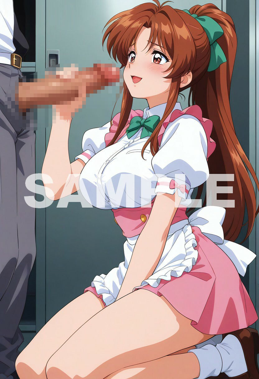 巨乳ポニーテールの看板娘が閉店後に店長と！？ - サンプル画像 2