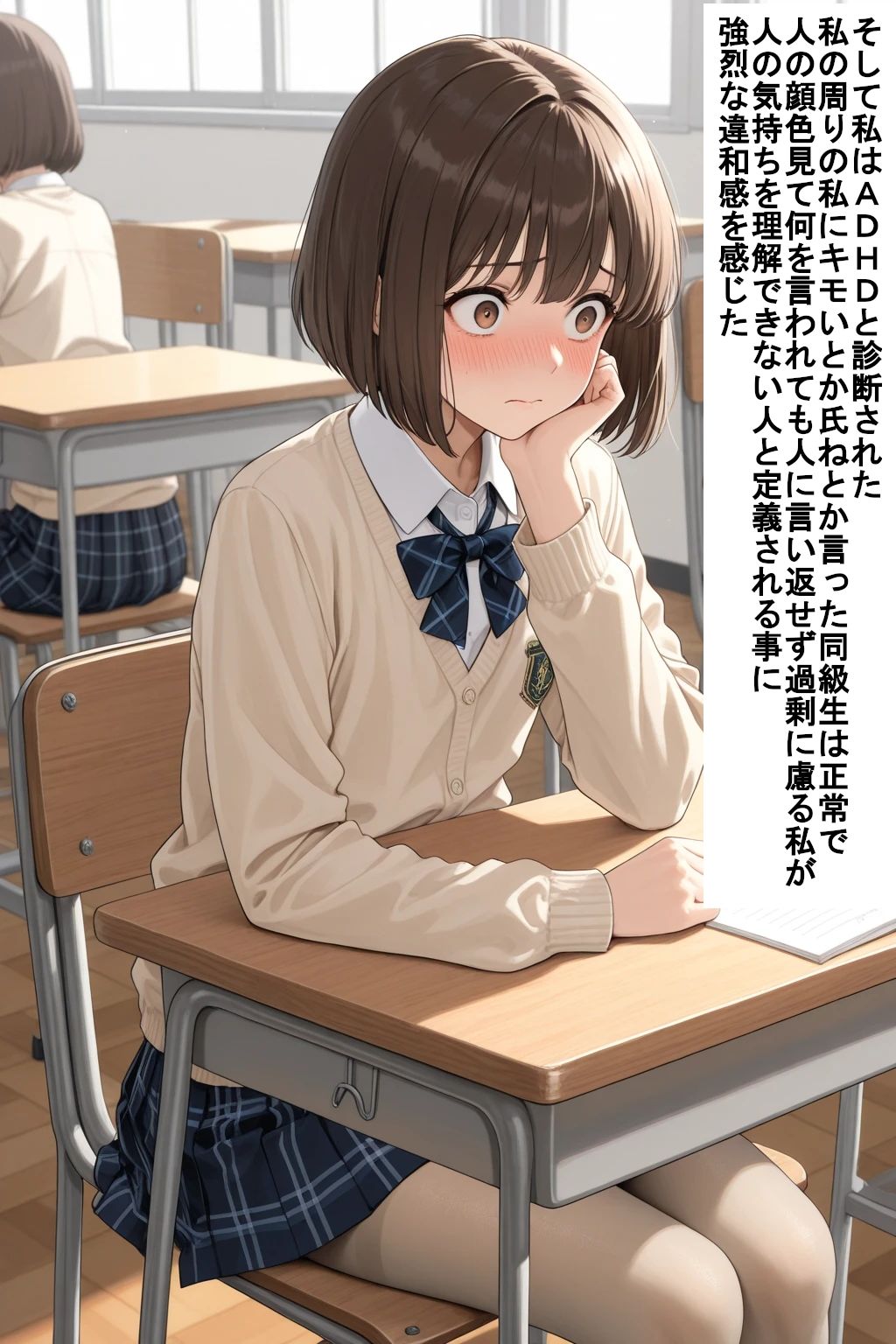 僕のお尻の穴が性器に変わるまで7 萌々の場合（ストーリー付）全ての画像に台詞など付 白衣の天使に憧れた介護士の男の娘は 永久貞操帯でチンポを封じられ 永遠に飼われるアナルマゾ嫁に堕ちた - サンプル画像 1