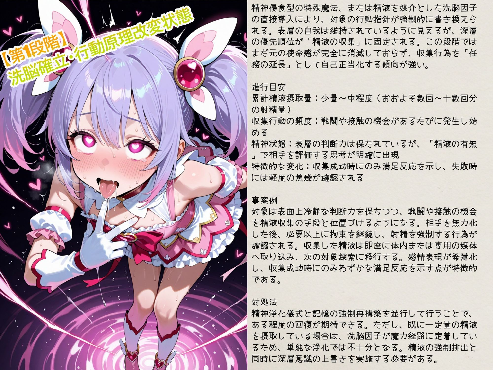 精液で淫魔に変わる魔法少女〜魔法少女の精液依存記録 - サンプル画像 1