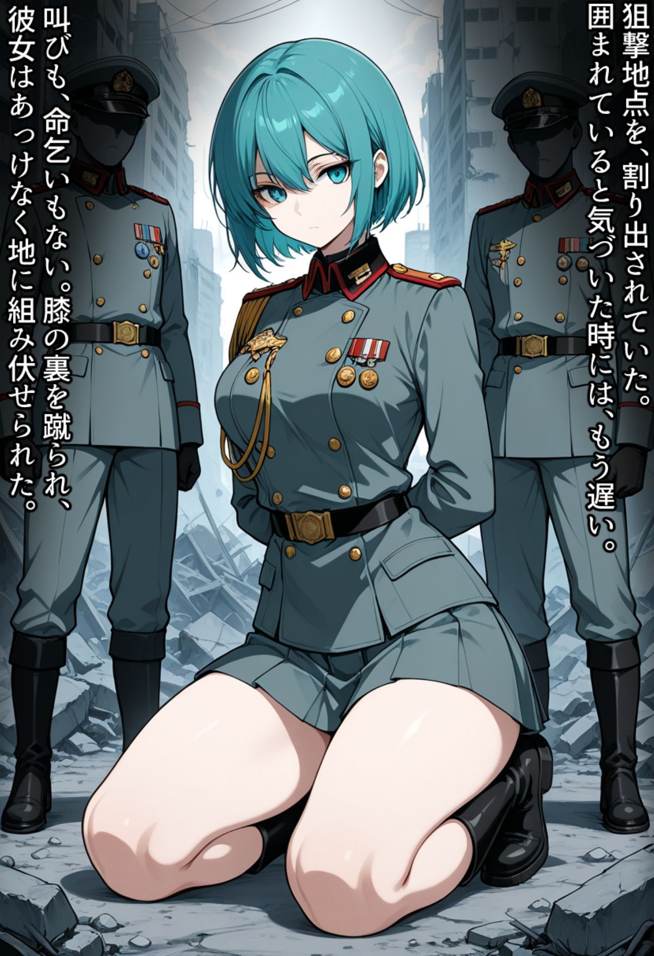 女軍人が敵に拘束され洗脳されて堕ちていくまで - サンプル画像 1
