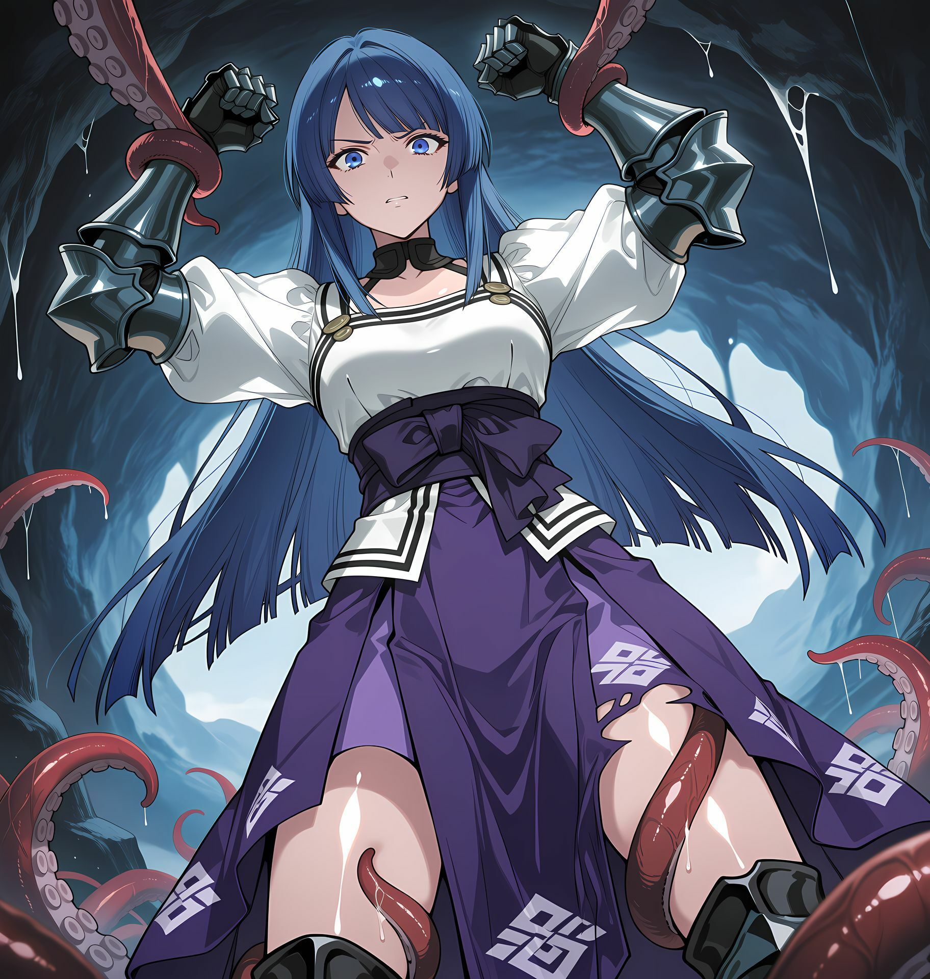 おんなけんし洗脳丸呑み悪堕ち〜淫魔化ドスケベ交尾〜 - サンプル画像 3