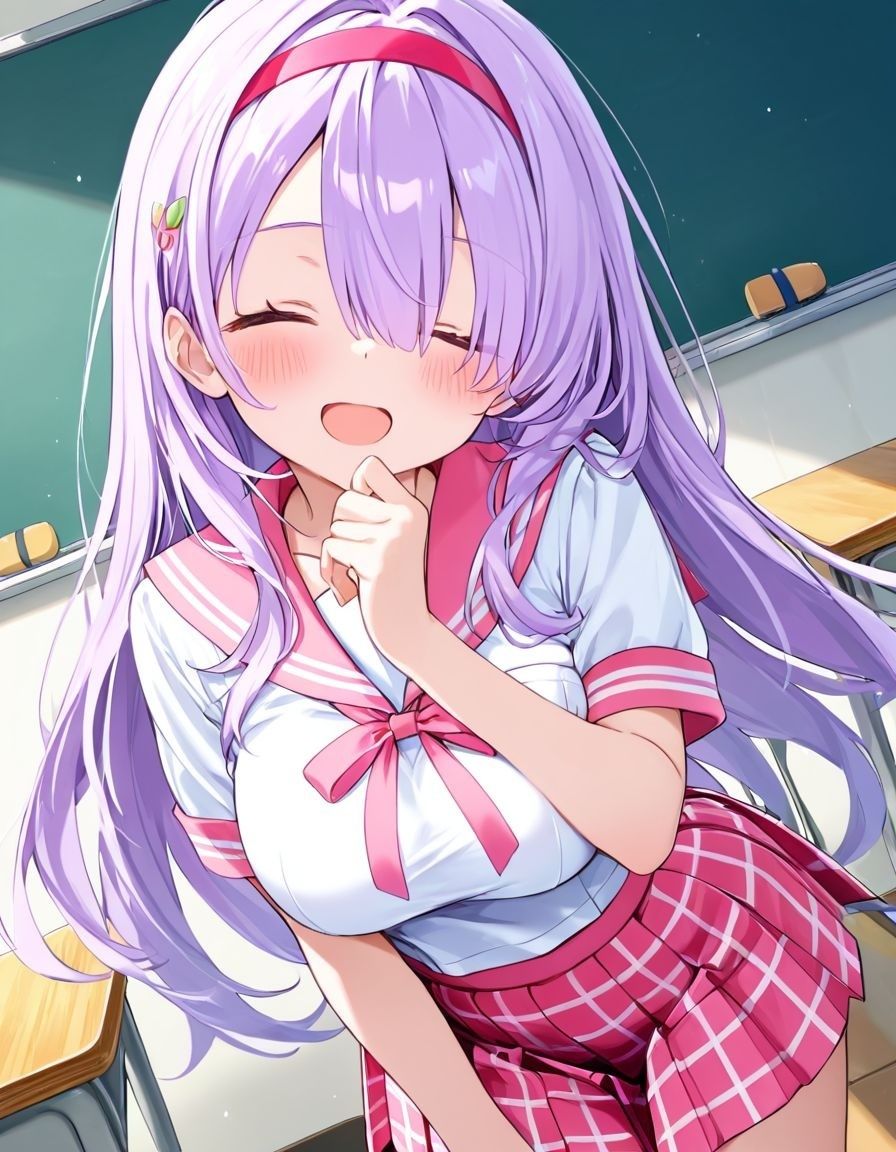 どこでもセックスするのが当たり前になっちゃった世界 ピンクセーラー服 編 - サンプル画像 1