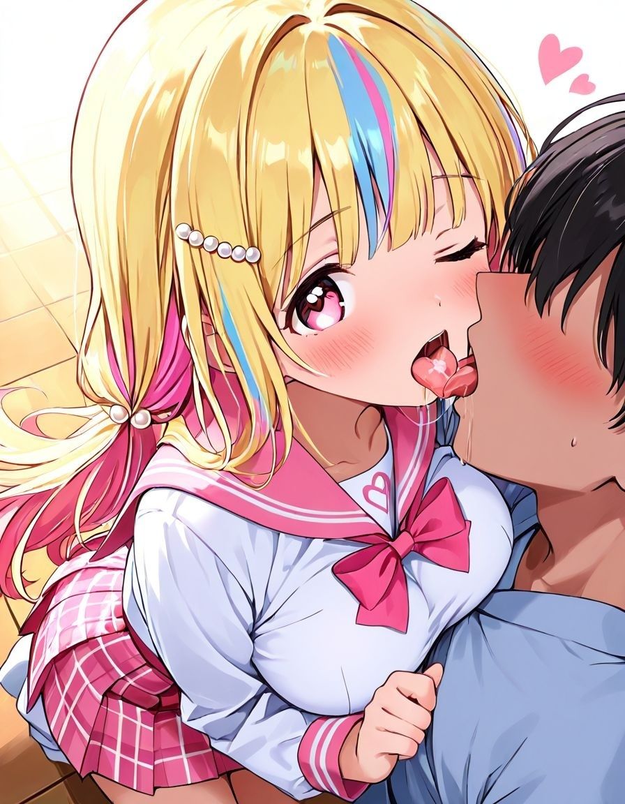 どこでもセックスするのが当たり前になっちゃった世界 ピンクセーラー服 編 - サンプル画像 2